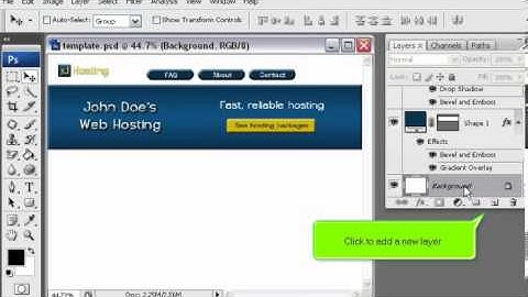 How to add a gradient background to your website in PhotoShop