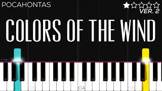 Pocahontas  Colors of the Wind | EASY Piano Tutorial