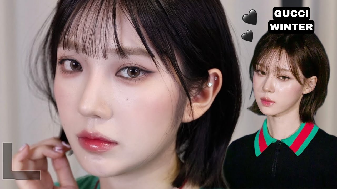 구찌 윈터 메이크업🤎 근데 살짝 쿨톤 버전인,,ㅎ | 고양이상 눈매 만들기+존예 립조합