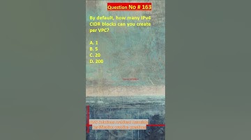 AWS Solutions Architect Associate Certification Practice Questions | Question No. 163 #aws #shorts