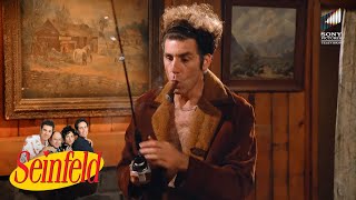 Kramer Goes Uninvited to Susan's Cabin and burns it down! | Seinfeld