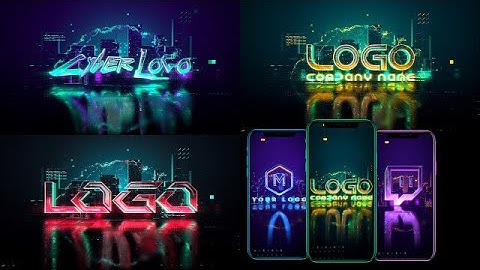 Cyberpunk Logo Reveal After Effects Templates
