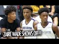 Bronny James And Zaire Wade CRAZY FIRST GAME In Front Of Mikey Williams & Dwyane Wade