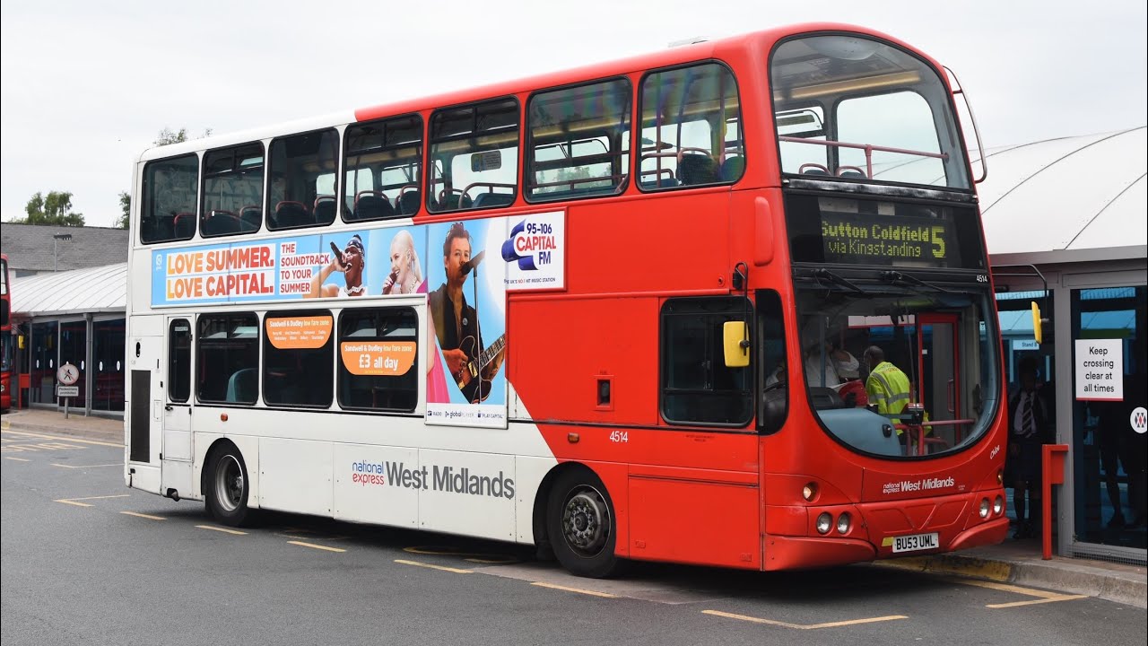 FULL VISUAL: 5 Sutton Coldfield - West Bromwich (NXWM 4514 BU53UML)