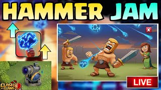 The BEST Strategies to Maximize Hammer Jam During Clan War! (Clash Of Clans LIVE)