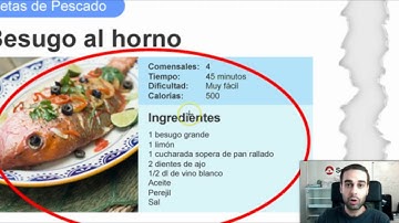 Cómo almacenar una receta de cocina en formato XML