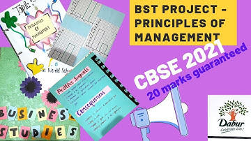 BUSINESS STUDIES PROJECT CLASS XII | PRINCIPLES OF MANAGEMENT |CBSE 2021| LATEST NEW PROJECT