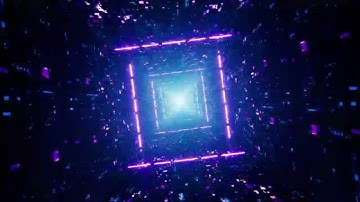 Rotating Glow Light Beam Neon Light Tunnel VJ Loop