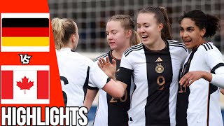 Germany vs Canada | All Goals & Highlights | Women’s International Friendly U20 | 09/04/24