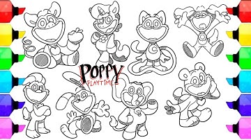 Smiling Critters New Coloring Pages/How to color All from Poppy Playtime Chapter 3-NCS music