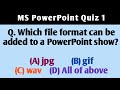 Ms powerpoint quiz 1  computer science quiz  knowledge enhancer quizzes
