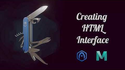 Verge3D for Maya Basics - Part 5 - Creating HTML Interface