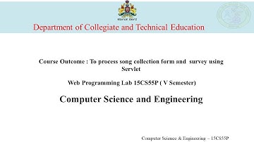 CSE 15CS55P P12 Video