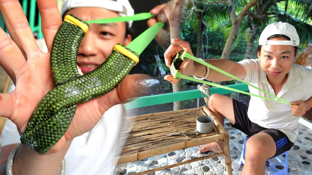 Chế Ná Cao Su Dây Dù Vs. Keo 502 Trải Nghiệm! Tuyệt vời! DIY SLINGSHOT