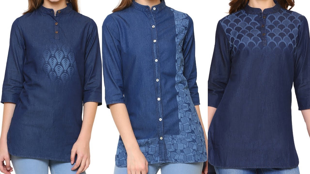 denim top for ladies