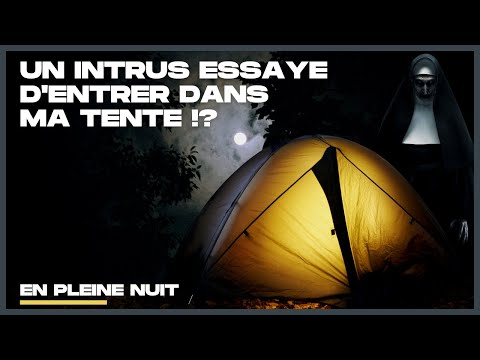 Bivouac COMPOSTELLE. En PLEINE nuit un INTRUS essaye D'ENTRER DANS MA TENTE !