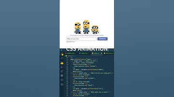 👉 Make Minions Smile 😃 | Fun CAPTCHA CSS Animation #Shorts