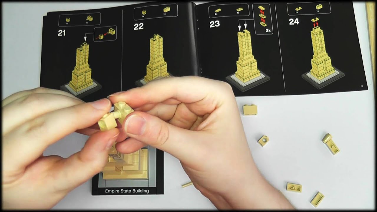 13. Building Lego Empire State Building - SOUNDsculptures (ASMR)