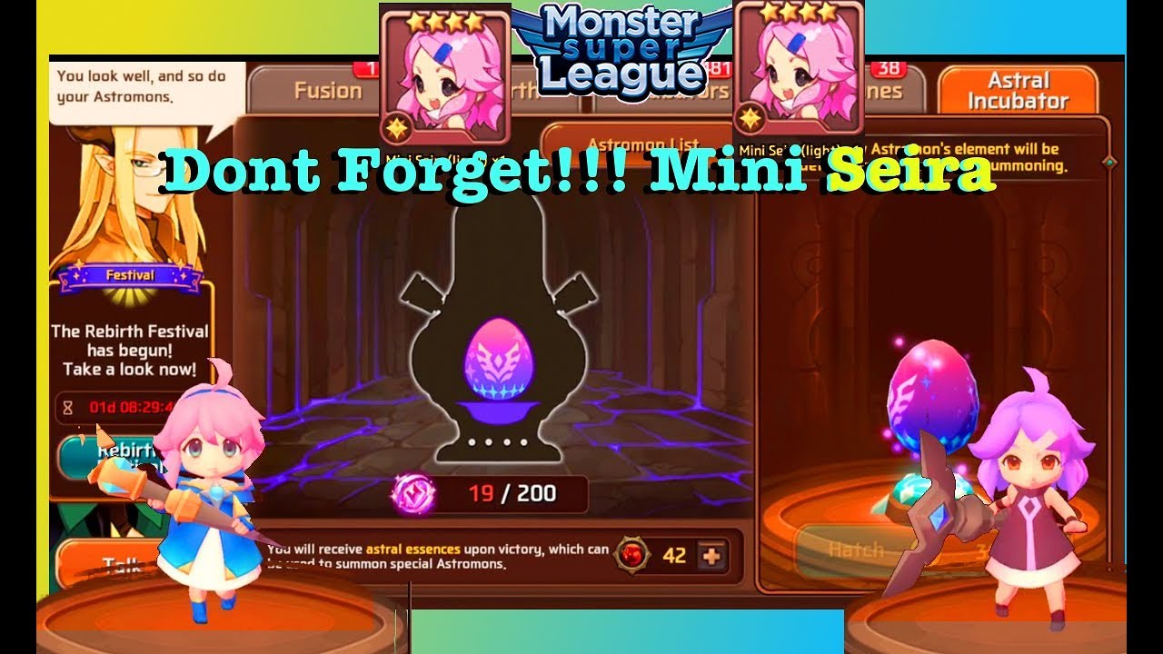 Mini Seira Event!! REMINDER!! - Monster Super League (MSL)