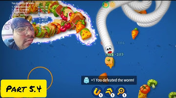 Worms Zone .io Hungry Snake gameplay walkthrough part 5.4 #snake #snakewormazone #games #gameplay