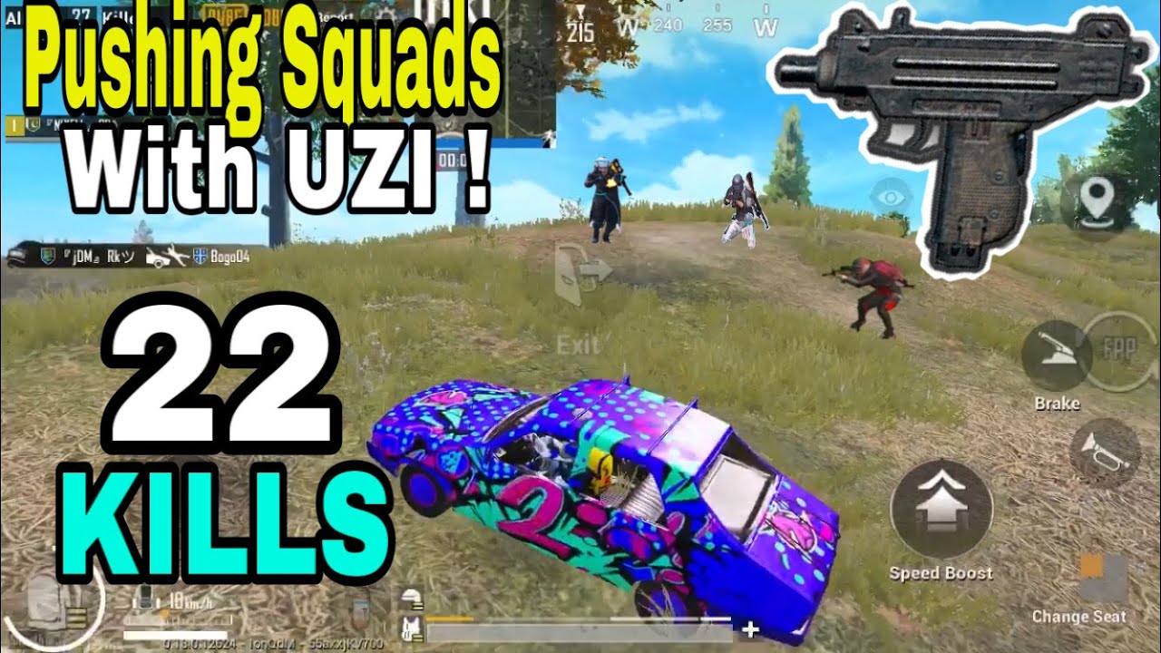 PUSHING SQUADS WITH UZI ! | 22 KILLS SOLO VS SQUADS | PUBG MOBILE - YouTube