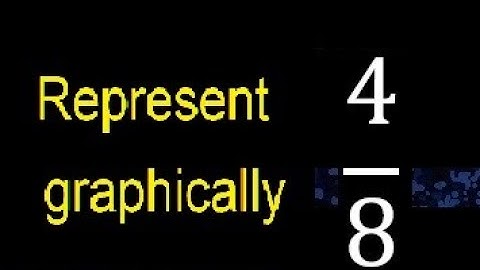 Represent 4/8 graphically . Graphic representation of fractions, graph