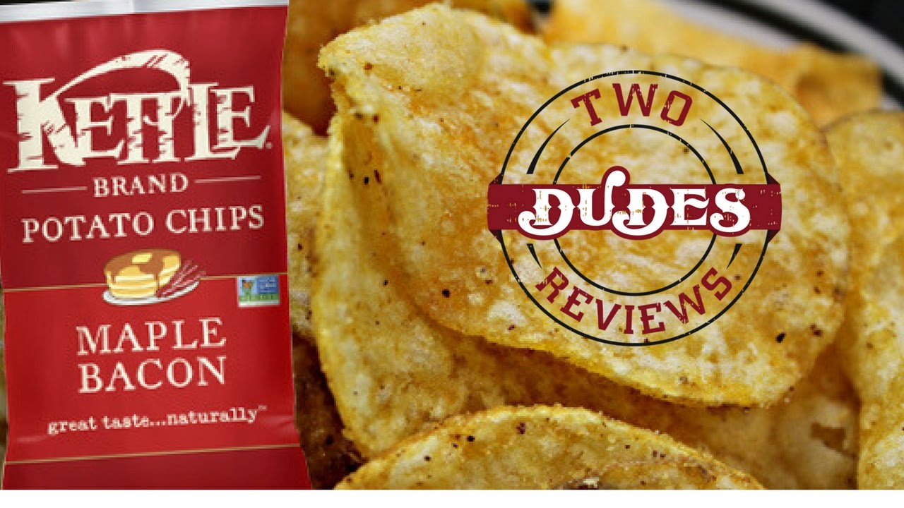 Kettle Brand Maple Bacon Chips Two Dudes Reviews YouTube