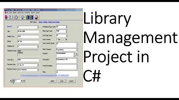 Library Management System Project in Windows Form C# Part-4/10