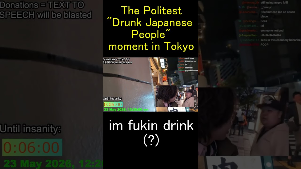 The Politest Drunk Japanese People Moment In Tokyo