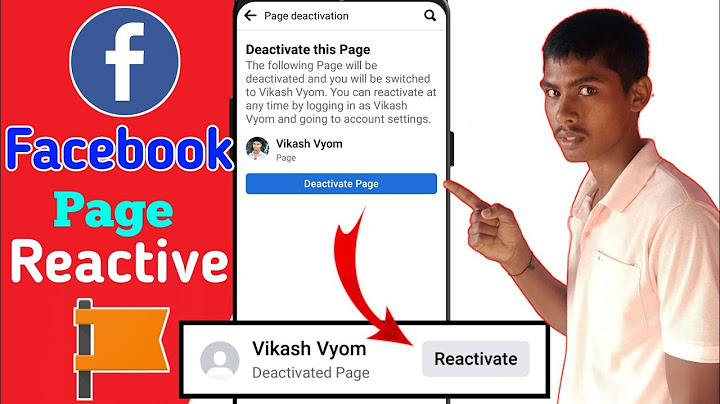 How to reactivate facebook page that has been disabled