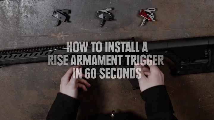 How to Install a RISE Armament drop-in trigger in 60 Seconds