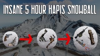 Rust | Insane 5 HOUR Trio Hapis Snowball ( Going FULL deep , Counter Raiding , Raiding , PVP )