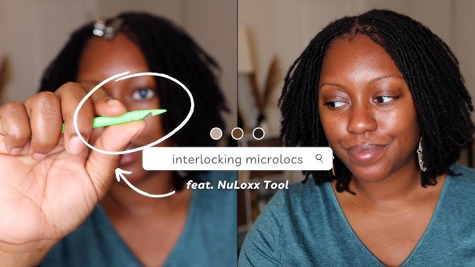 Sisterlocks Interlocking Tool Review and Quick Self Retie Demo [Frm a 4c  Loose to a Loc'd Natural] 