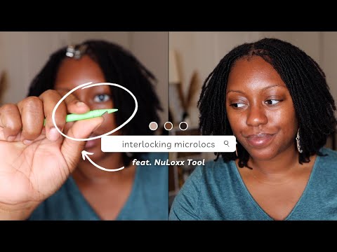 Interlocking My Microlocs w/ the NuLoxx Tool & A Protective Style