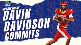 The Gators Get Their Guy! QB Davin Davidson COMMITS | Florida's 2027 Class Is LOADING