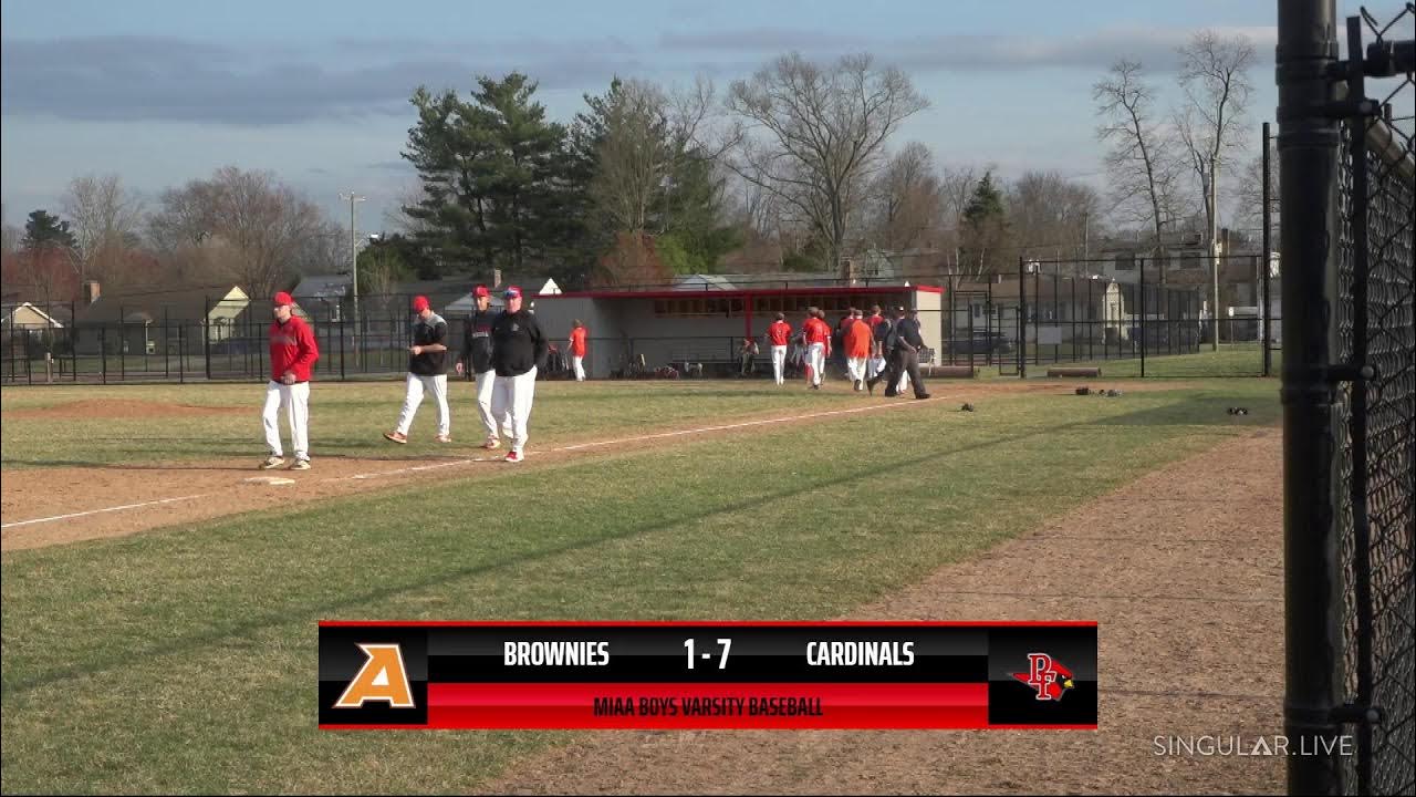 Agawam Brownies vs Pope Francis Cardinals MIAA Boys Varsity Baseball