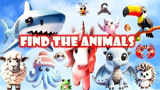 FIND the ANIMALS *How to get ALL 72 Animals and Badges* Roblox