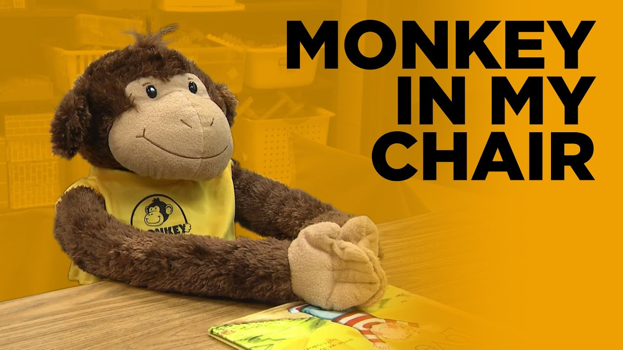 plush monkey chair