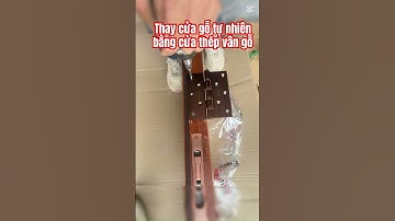 ✅ Thay cửa gỗ tự nhiên bằng cửa thép vân gỗ cao cấp 📲: 0813112727 #cuathepvango #cửagỗtựnhiên