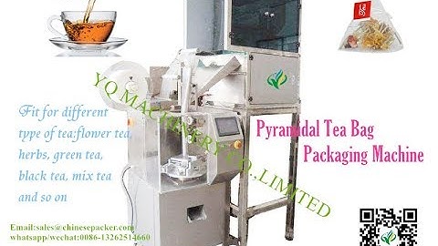 Pyramid Tea Bag Packing Machine  with outer envelope nylon triangle pyramids herbal tea packer