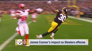 NFL Network's Aditi Kinkhabwala Pittsburgh Steelers running back James Conner      Nov 4, 2018