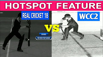Hotspot Features Comparison | Real Cricket 18 vs Wcc2 | Techno Ajay