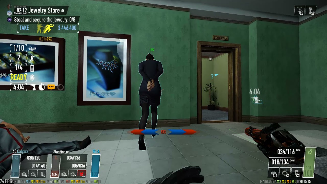 Payday 2 | jewelry store 3 player | full stealth | no alarm | death sentence