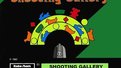 Shooting Gallery - 1982 - TRS 80 Color Computer Cartridge
