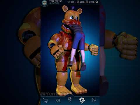 FNAF AR Bite 83 Fredbear (Damaged Fredber Prequel) - Workshop Animation