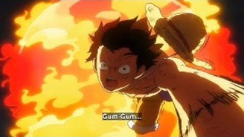 One Piece Episode 1146 – Gear 3 Luffy Uses Red Roc on Saint Topman Warcury