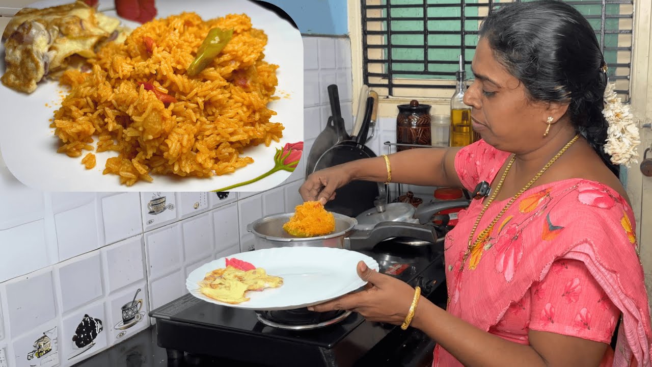 தள தளன்னு தக்காளி சாதம் 10 நிமிடத்தில் இப்படி செய்யுங்க - Quick Tomato Rice Recipe!!