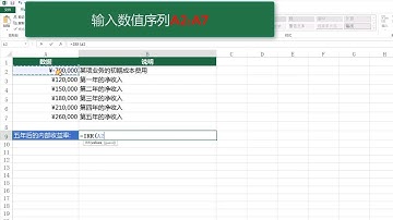 无废话计算机技术之 Excel篇-IRR函数