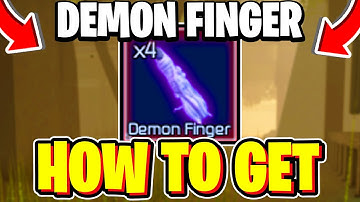 How To GET & USE DEMON FINGERS In Jujutsu Infinite! Roblox