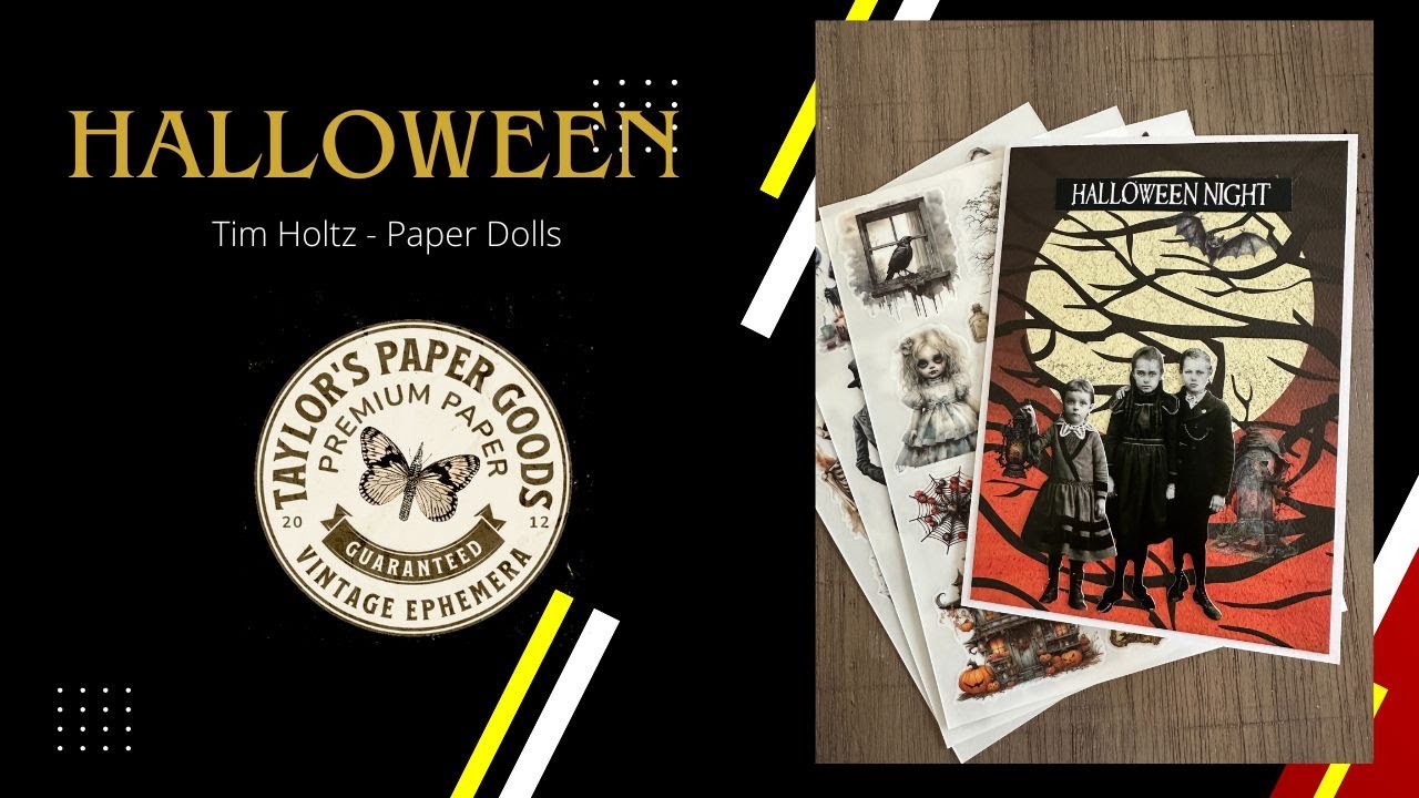 7 дней Хэллоуина. День 3. Использование бумажных кукол Тима Хольца